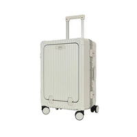 Thumbnail for 20” Aluminum Frame Front-Opening Carry-On With USB & Cup Holder