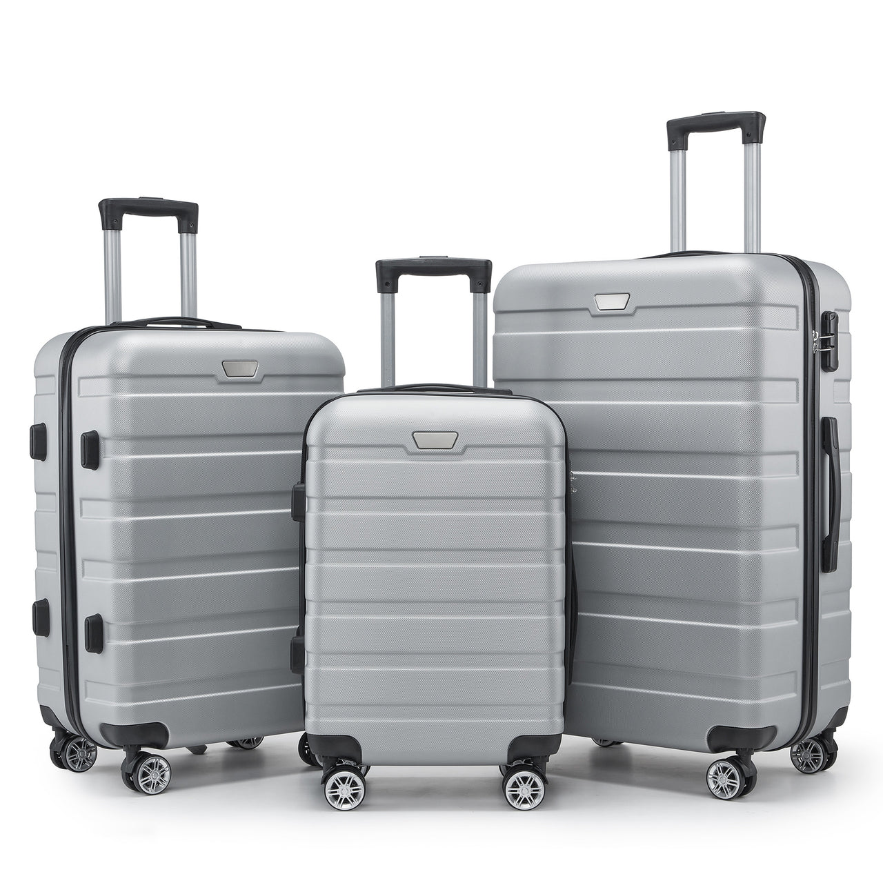 ABS 3-Piece Hard-Shell Spinner Luggage Set