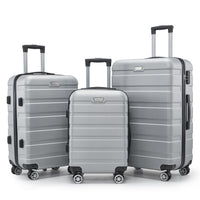 Thumbnail for ABS 3-Piece Hard-Shell Spinner Luggage Set