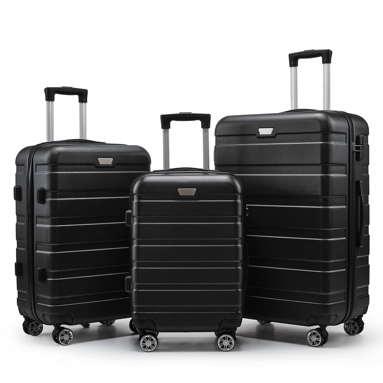ABS 3-Piece Hard-Shell Spinner Luggage Set