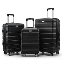 Thumbnail for ABS 3-Piece Hard-Shell Spinner Luggage Set