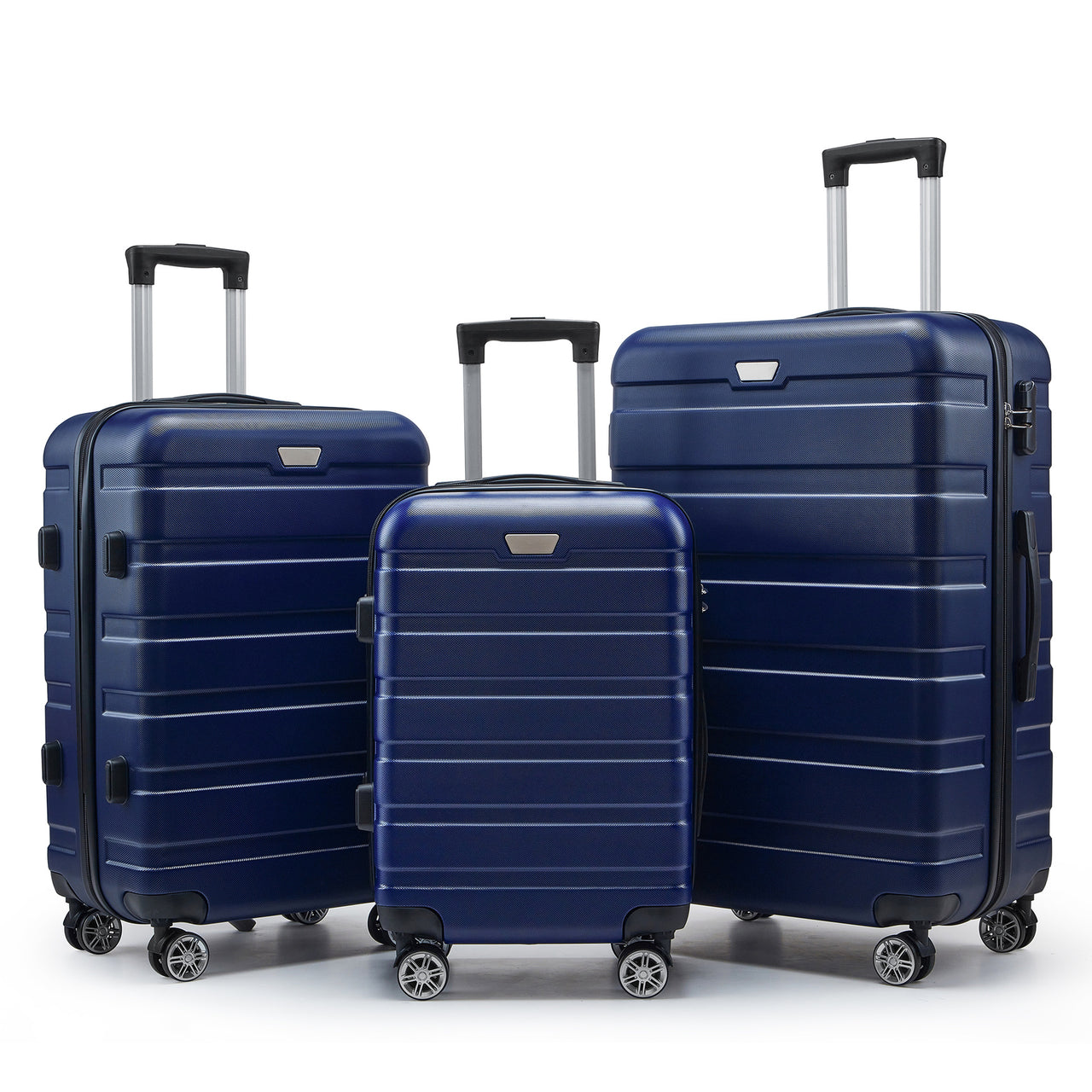 ABS 3-Piece Hard-Shell Spinner Luggage Set