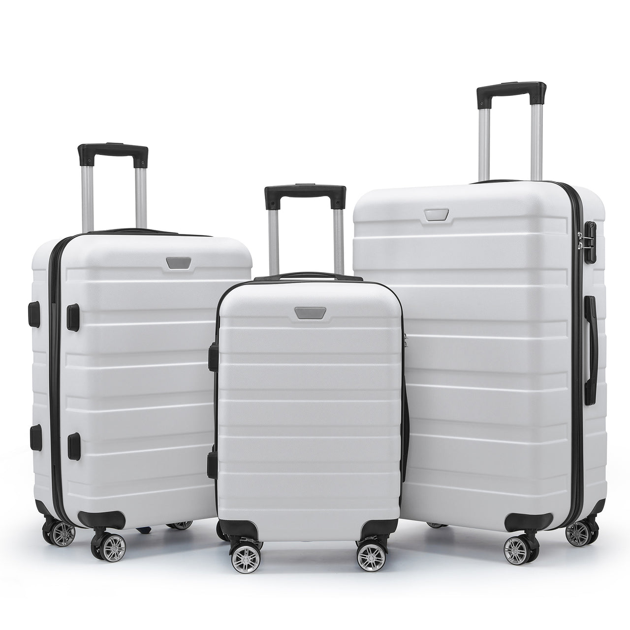 ABS 3-Piece Hard-Shell Spinner Luggage Set