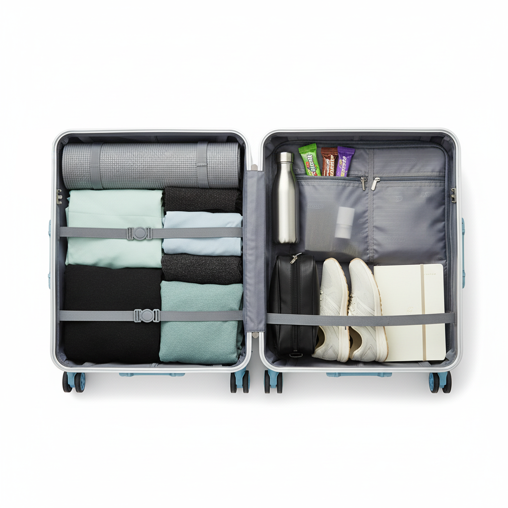 Aluminum Frame 3-Piece Hard-Shell Spinner Luggage Set