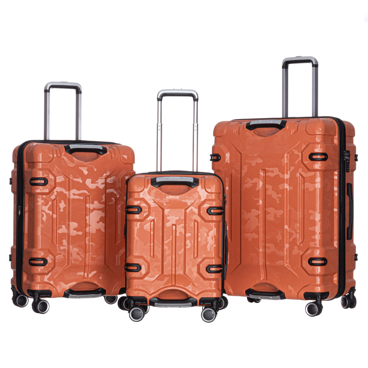 Camouflage 3-Piece Hard-Shell Spinner Luggage Set