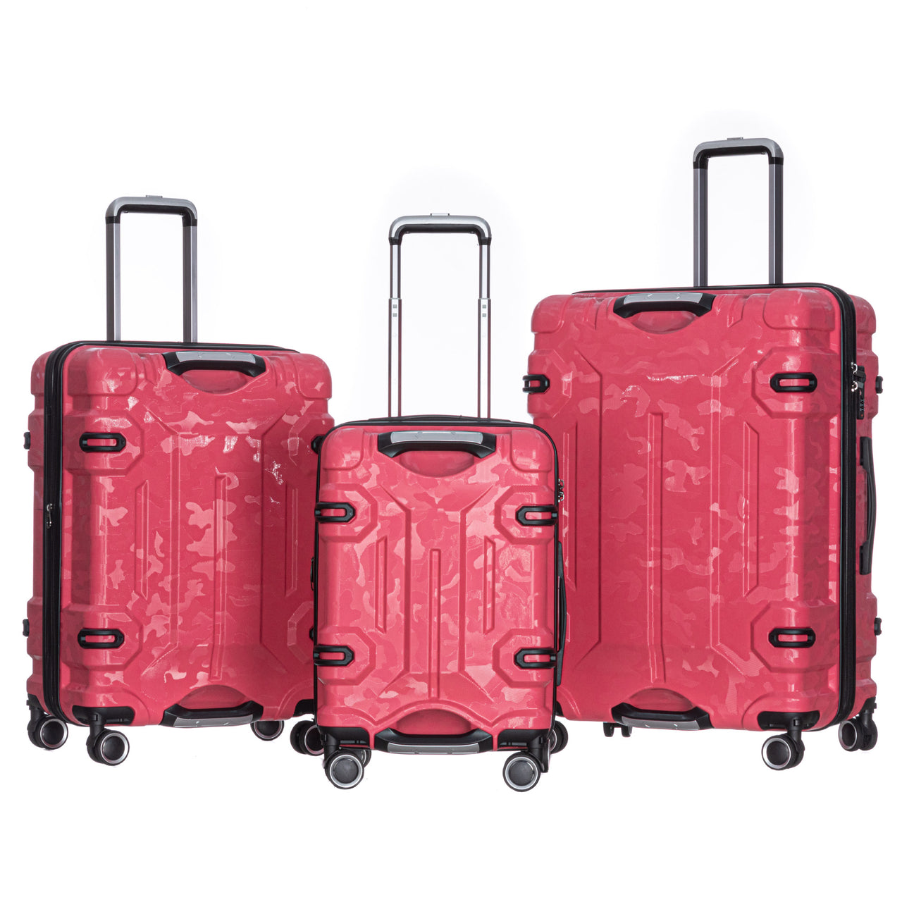 Camouflage 3-Piece Hard-Shell Spinner Luggage Set