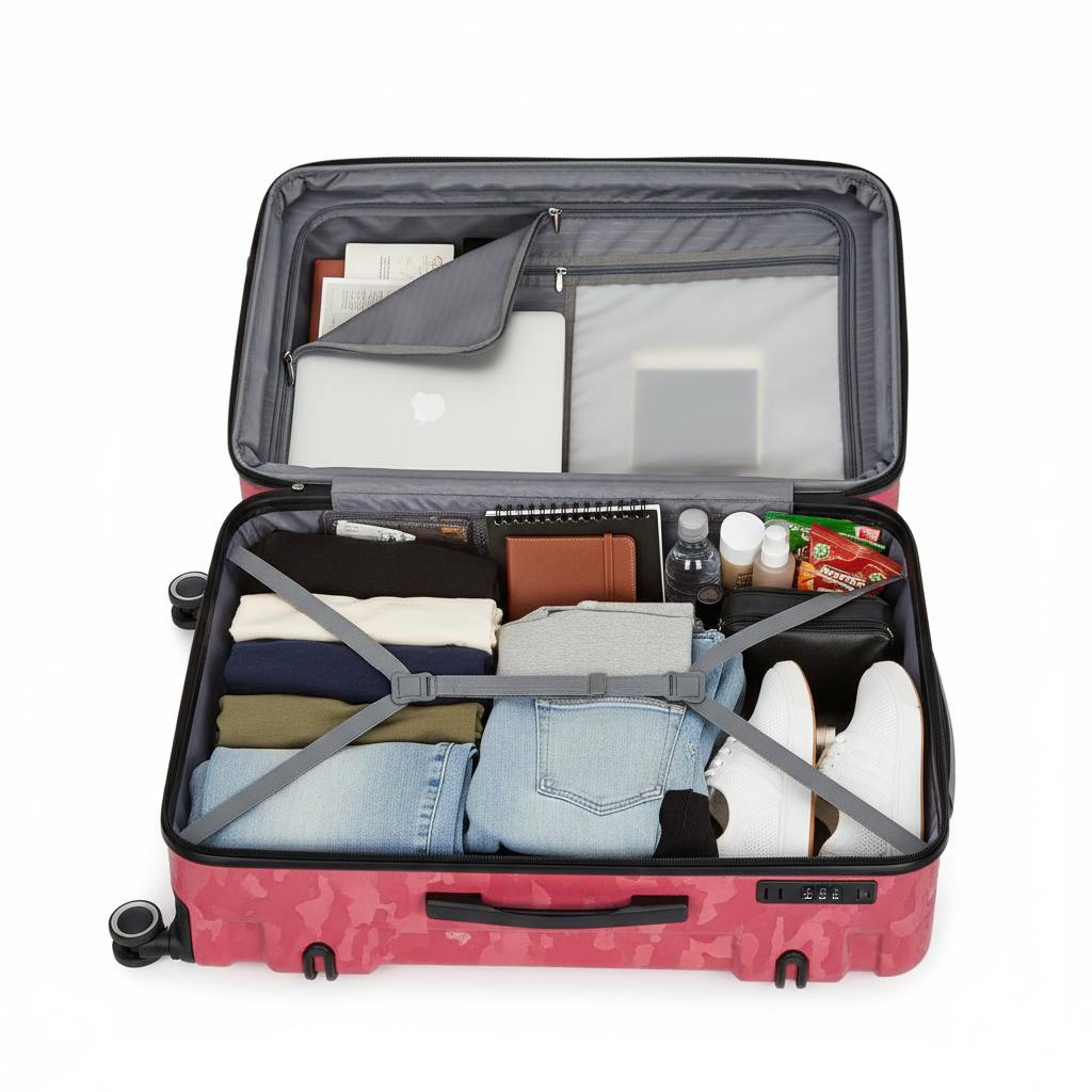 Camouflage 3-Piece Hard-Shell Spinner Luggage Set