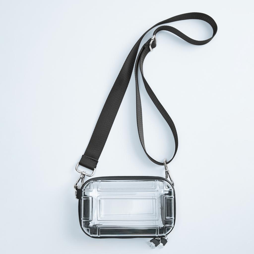 Mini Transparent PC Cosmetic Crossbody Bag