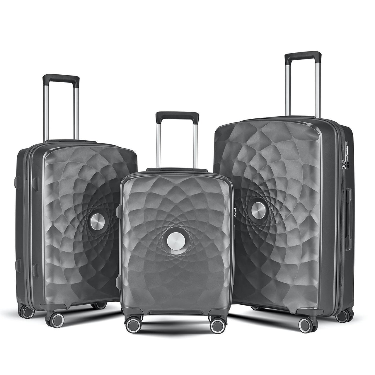 PP 3-Piece Hard-Shell Spinner Luggage Set