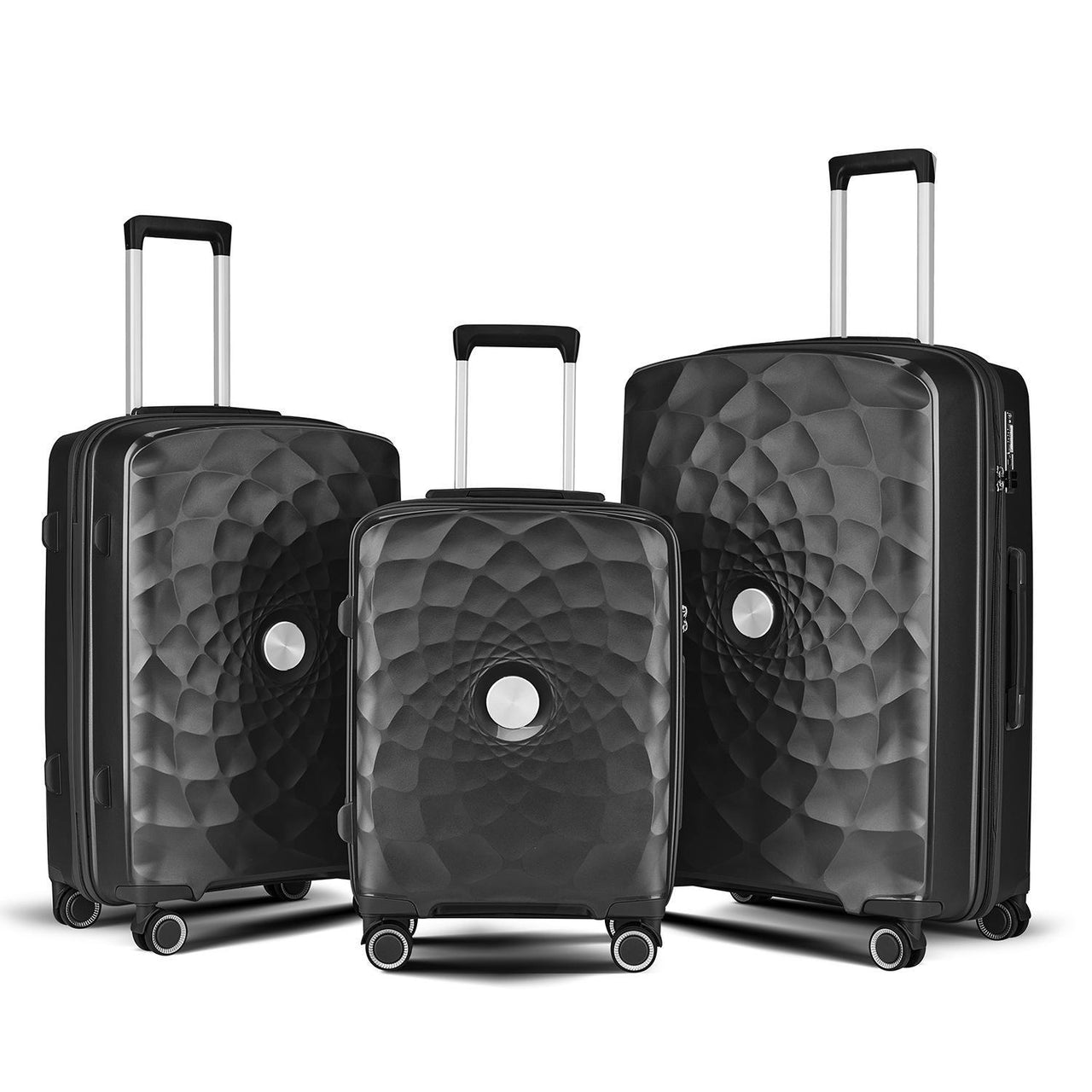 PP 3-Piece Hard-Shell Spinner Luggage Set