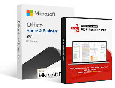 Microsoft Office 2021 Home & Business for Mac + PDF Reader Pro