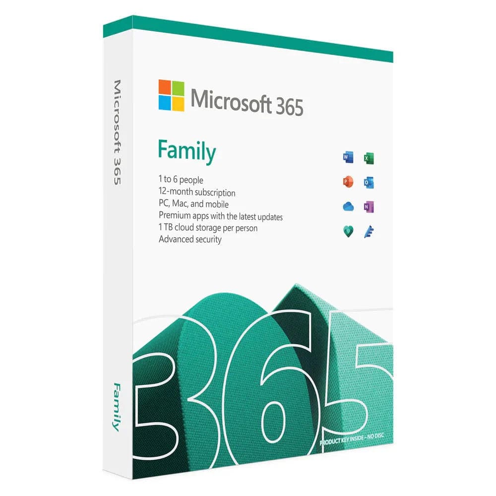 Microsoft Microsoft 365 Family 6 Users 1 Year Europe