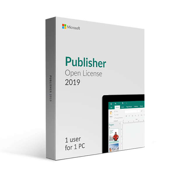 Microsoft Microsoft Publisher 2019 Open License