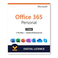 Thumbnail for Microsoft Software Microsoft 365 Personal - 1 Year, 1 User Europe