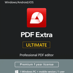 Mobisystems PDF Extra Ultimate (Yearly subscription, 1 user)