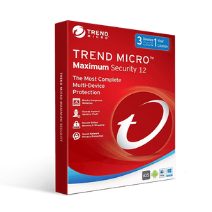 Trend Micro Maximum Security 1 Year 3 Pc