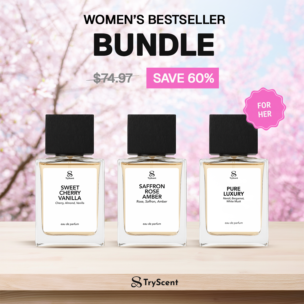 Women's Best Seller 3 x 100ml Bundle